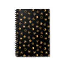Load image into Gallery viewer, Goddess Spiral Notebook - Ruled Line (Black)
