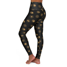 Load image into Gallery viewer, Goddess High Waisted Yoga Leggings (Black)