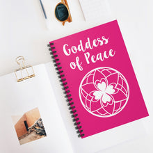Load image into Gallery viewer, Goddess of Peace Spiral Notebook - Ruled Line