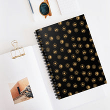 Load image into Gallery viewer, Goddess Spiral Notebook - Ruled Line (Black)