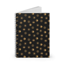 Load image into Gallery viewer, Goddess Spiral Notebook - Ruled Line (Black)