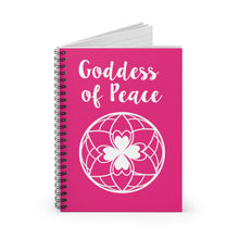 Load image into Gallery viewer, Goddess of Peace Spiral Notebook - Ruled Line
