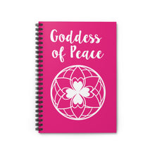 Load image into Gallery viewer, Goddess of Peace Spiral Notebook - Ruled Line