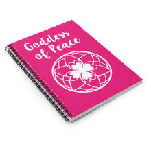 Load image into Gallery viewer, Goddess of Peace Spiral Notebook - Ruled Line