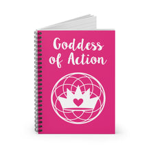 Load image into Gallery viewer, Goddess of Action Spiral Notebook - Ruled Line
