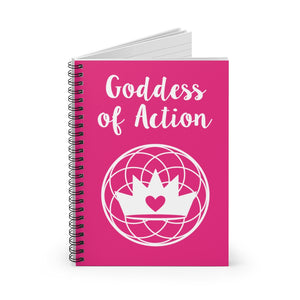 Goddess of Action Spiral Notebook - Ruled Line