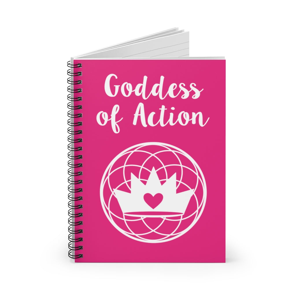 Goddess of Action Spiral Notebook - Ruled Line