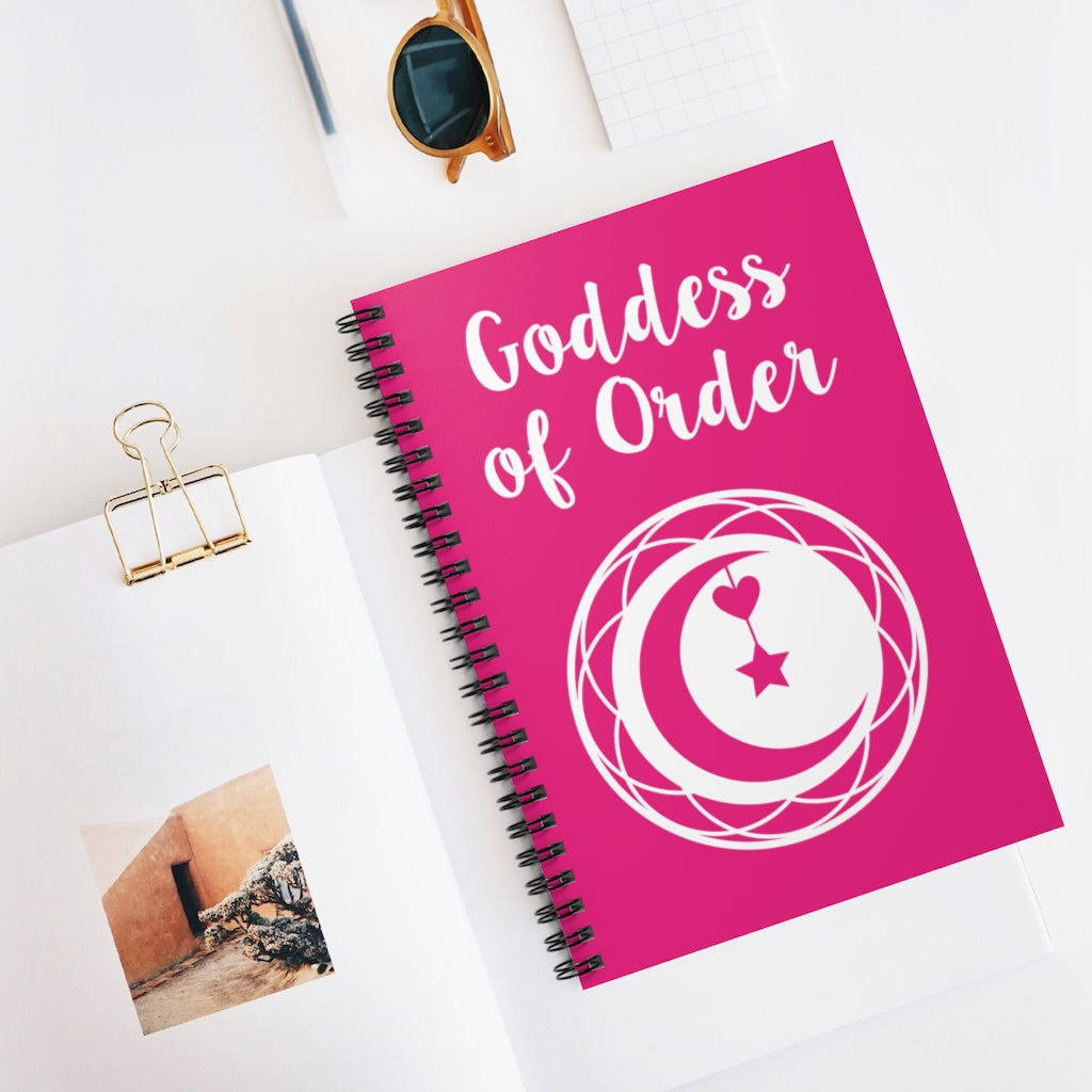 Goddess of Order Spiral Notebook - Ruled Line