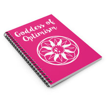 Load image into Gallery viewer, Goddess of Optimism Spiral Notebook - Ruled Line

