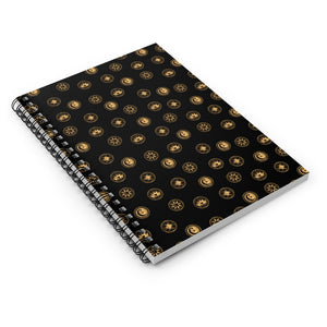 Goddess Spiral Notebook - Ruled Line (Black)