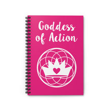 Load image into Gallery viewer, Goddess of Action Spiral Notebook - Ruled Line
